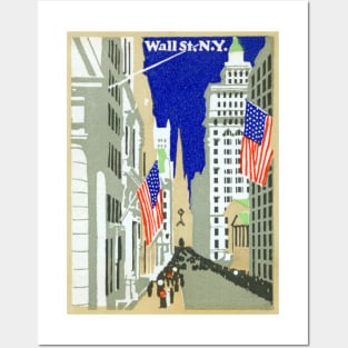 1915 Wall Street, New York City Posters and Art